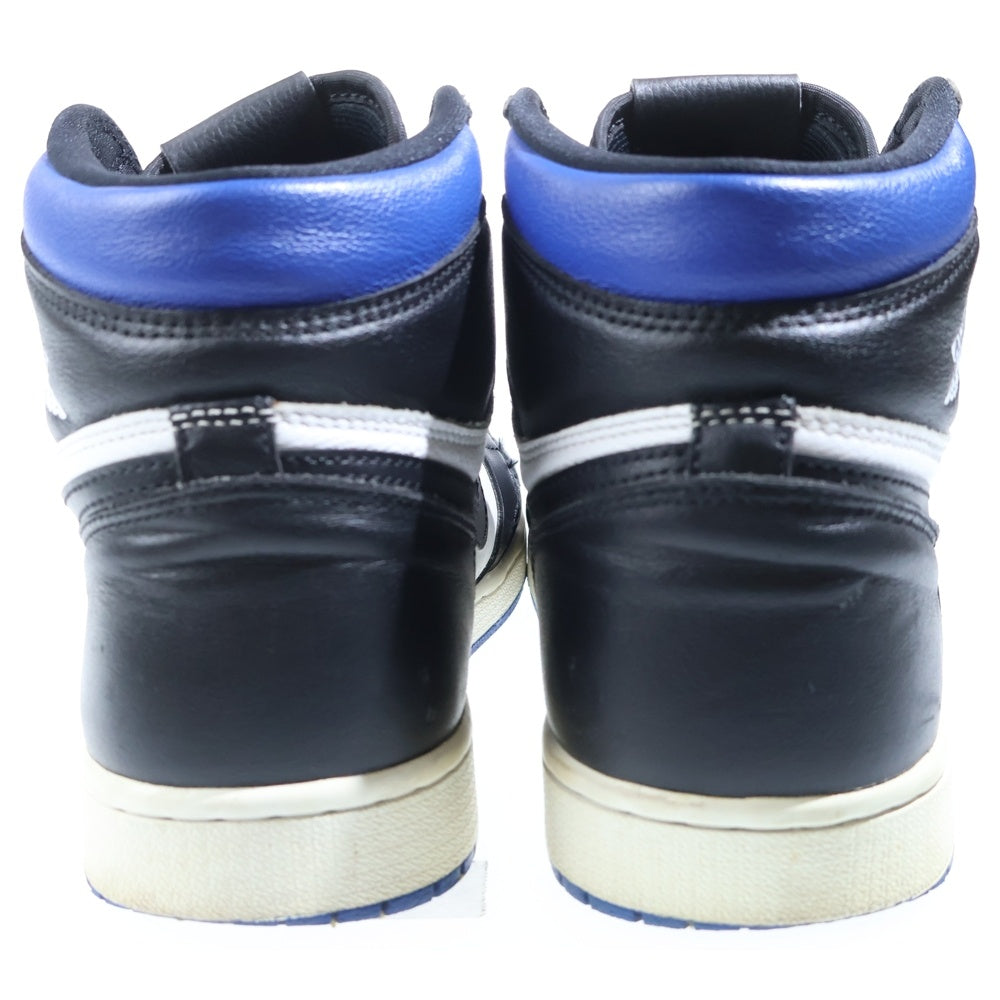 NIKE(ナイキ) AIR JORDAN 1 RETRO HIGH OG ROYAL TOE エアジョーダン1 レトロ ハイ OG ロイヤルトゥ (2020) スニーカー 555088-041 ブラック/ブルー US9.5/27.5cm