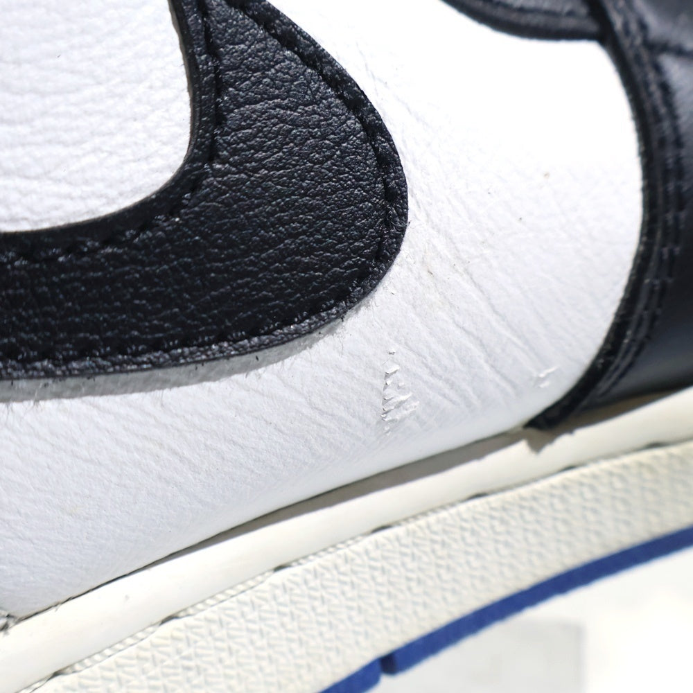 NIKE(ナイキ) AIR JORDAN 1 RETRO HIGH OG ROYAL TOE エアジョーダン1 レトロ ハイ OG ロイヤルトゥ (2020) スニーカー 555088-041 ブラック/ブルー US9.5/27.5cm