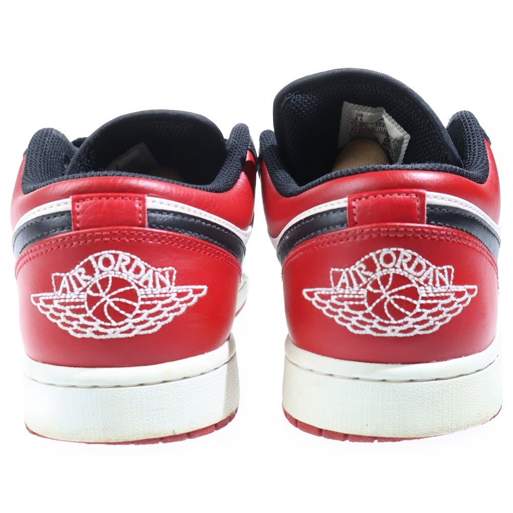 NIKE(ナイキ) AIR JORDAN 1 LOW BRED TOE エアジョーダン1 ロー ブレッドトゥ スニーカー 553558-612 レッド/ブラック US9.5/27.5cm US9.5/27.5cm