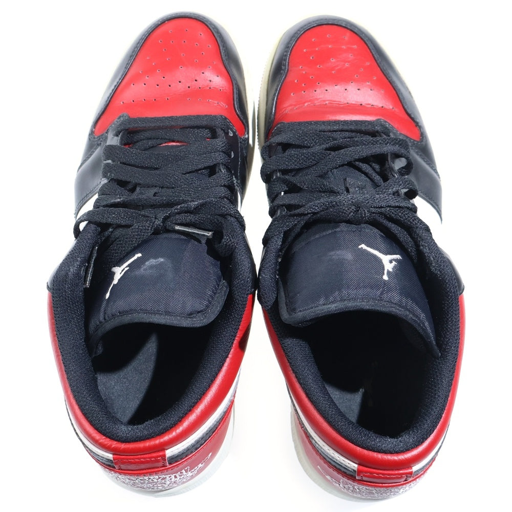 NIKE(ナイキ) AIR JORDAN 1 LOW BRED TOE エアジョーダン1 ロー ブレッドトゥ スニーカー 553558-612 レッド/ブラック US9.5/27.5cm US9.5/27.5cm