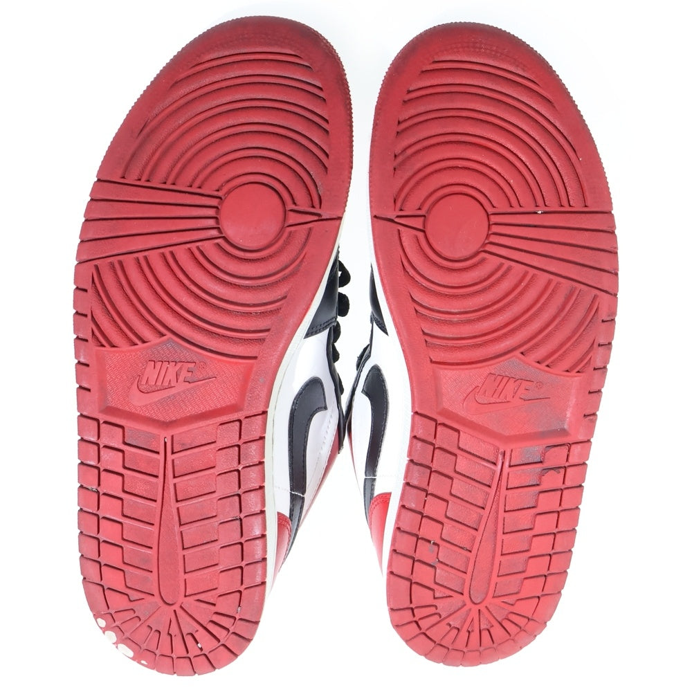 NIKE(ナイキ) AIR JORDAN 1 LOW BRED TOE エアジョーダン1 ロー ブレッドトゥ スニーカー 553558-612 レッド/ブラック US9.5/27.5cm US9.5/27.5cm