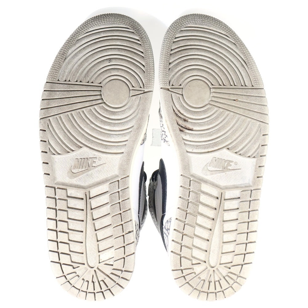 NIKE(ナイキ) AIR JORDAN 1 RETRO HIGH OG WHITE CEMENT ELEPHANT エアジョーダン1 ハイ OG ホワイトセメント/サファリ スニーカー DZ5485-052 ホワイト/グレー US9.5/27.5cm
