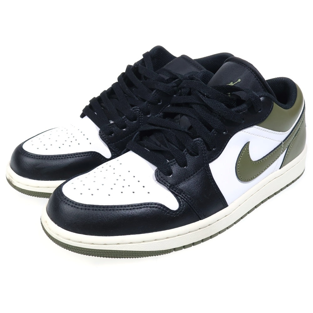 NIKE(ナイキ) AIR JORDAN 1 LOW エアジョーダン 1 ローカットスニーカー US10/28.0cm ブラック/ホワイト/オリーブ 553558-092