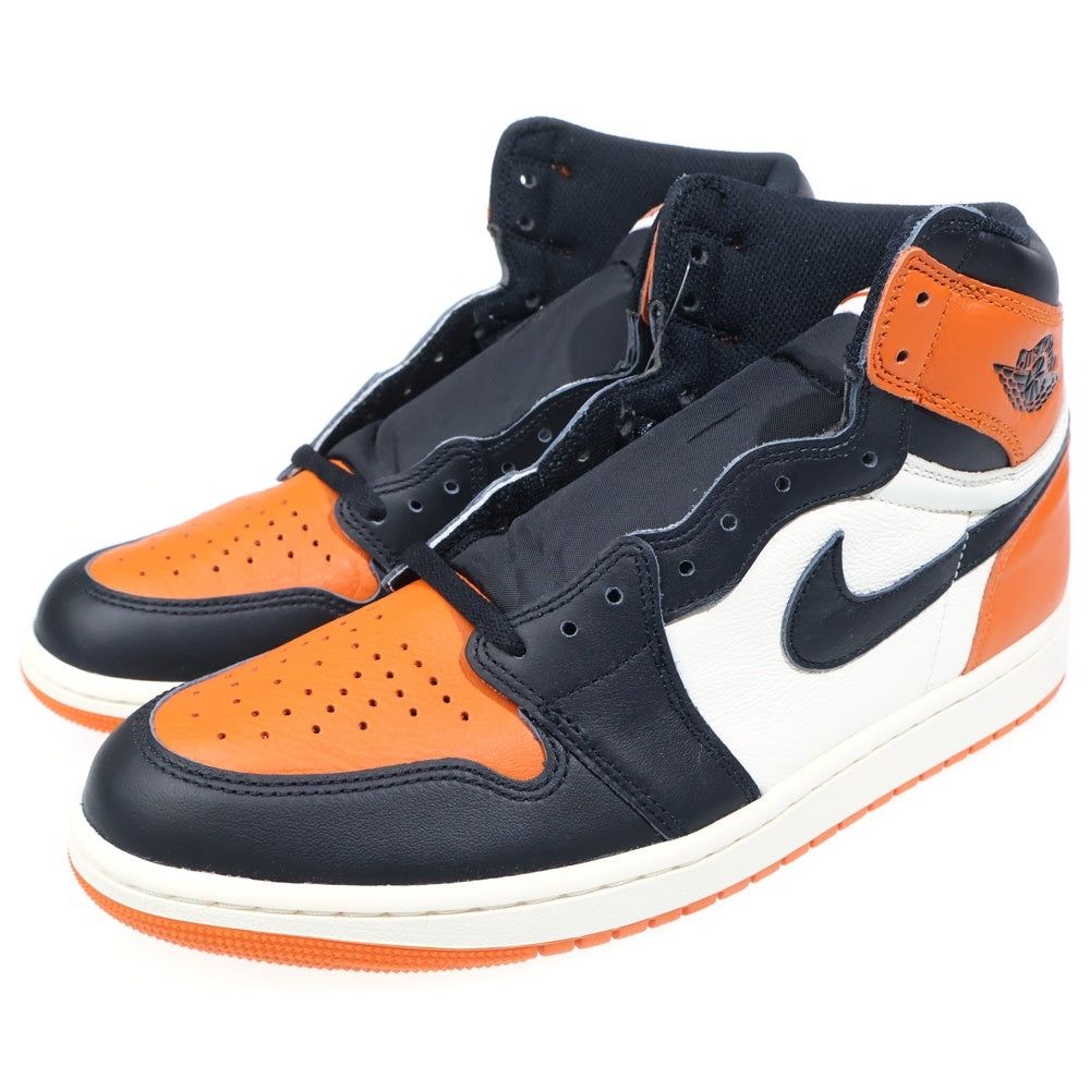 NIKE(ナイキ) AIR JORDAN 1 RETRO HIGH OG Shattered Backboard エアジョーダン1 レトロ シャッタードバックボード ハイカットスニーカー オレンジ US10.5/28.5cm DZ5485-008