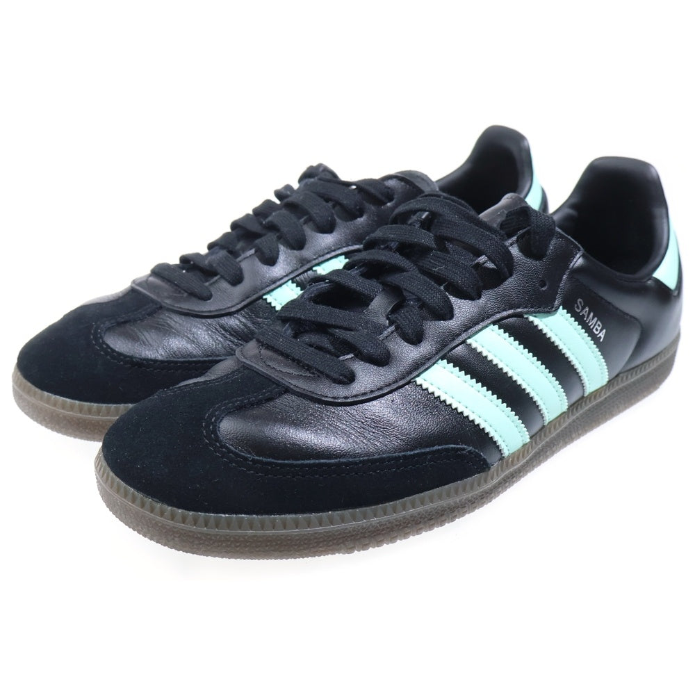 adidas(アディダス) SAMBA OG サンバ ガムソール ローカットスニーカー US10/28.0cm ブラック/ブルー JR7109