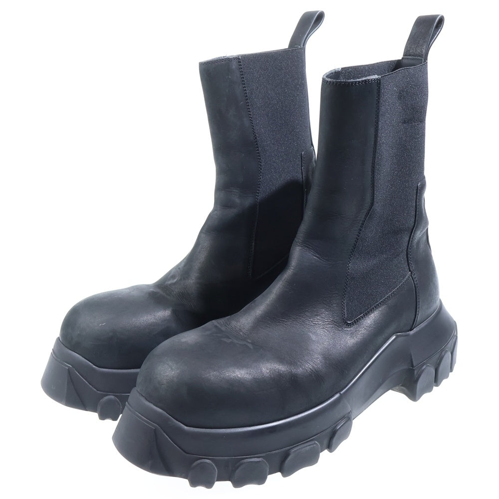 Rick Owens(リックオウエンス) BOZO TRACTOR レザー ブーツ ブラック