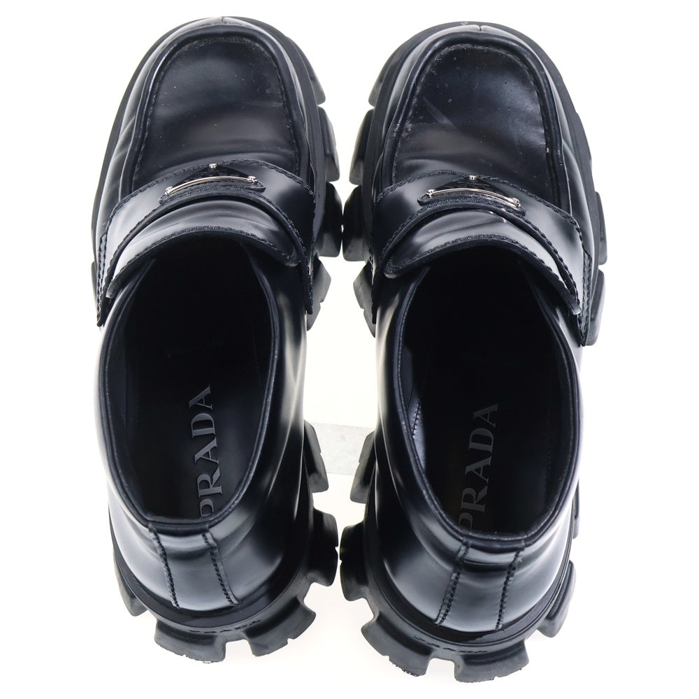 PRADA(プラダ) モノリス ショートローファーブーツ ブラック 2TE194