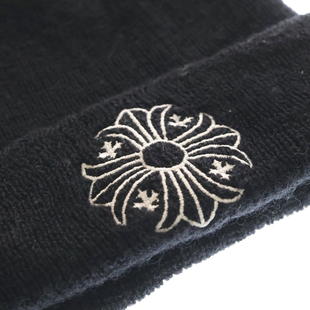CHROME HEARTS(クロムハーツ) WOOL WATCH CAP CHプラス刺繍ウールビーニー ニットキャップ 帽子 ブラック