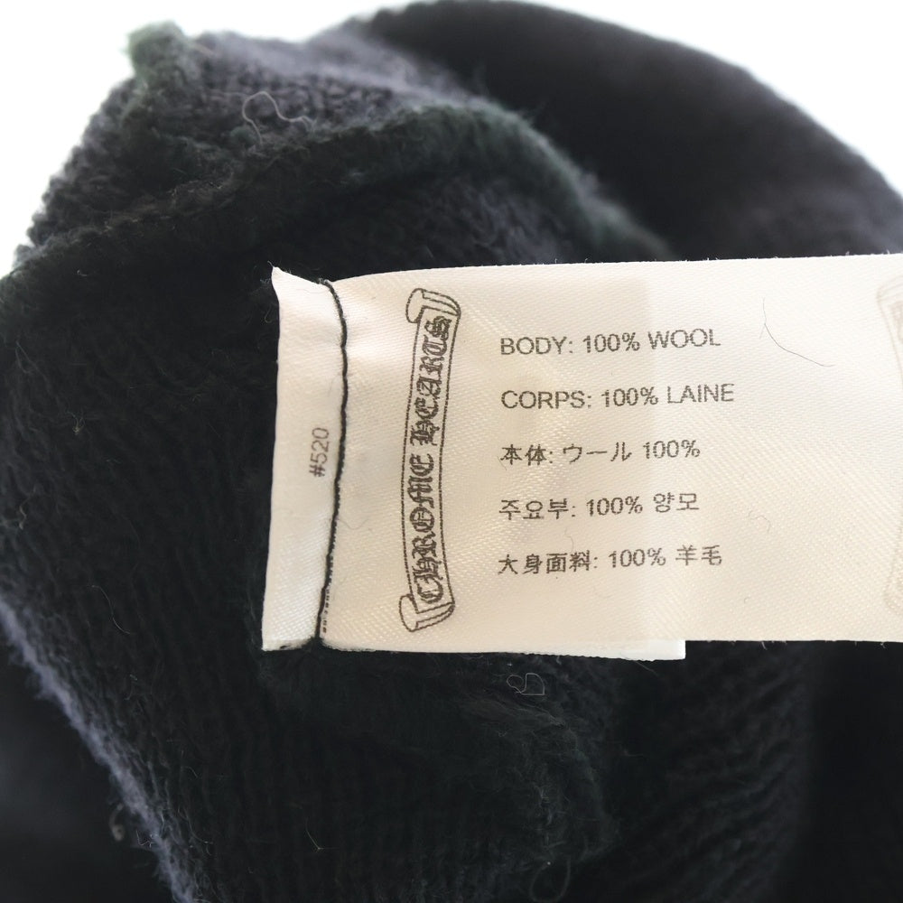 CHROME HEARTS(クロムハーツ) WOOL WATCH CAP CHプラス刺繍ウールビーニー ニットキャップ 帽子 ブラック