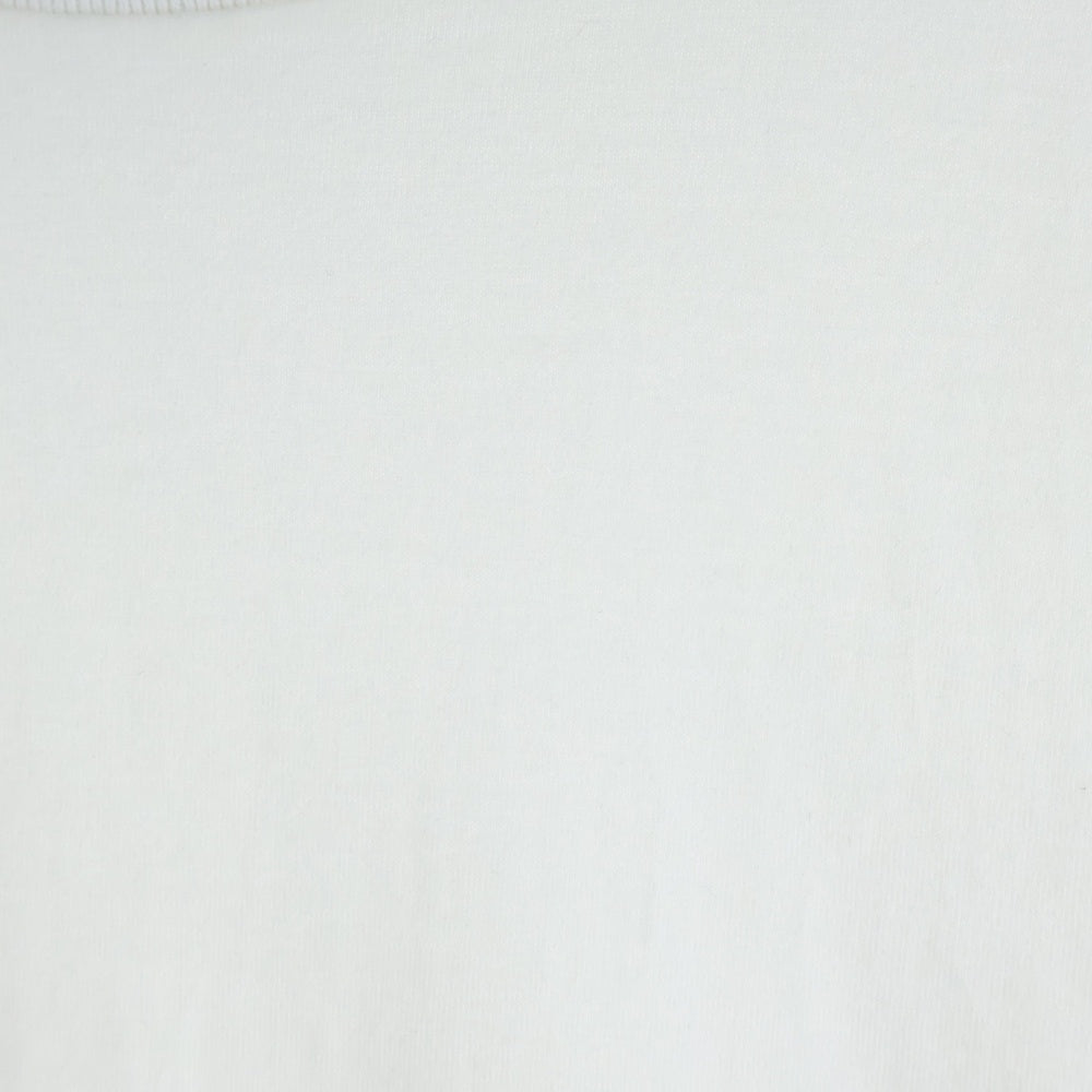 THOM BROWNE(トムブラウン) ジャージー リラックス サイドスリット クルーネック 半袖Tシャツ ホワイト MJS067A-00042-100