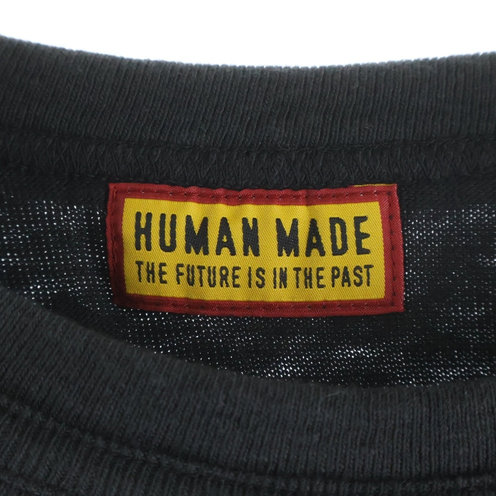 HUMAN MADE(ヒューマンメイド) ×POKEMON ポケモン フロントプリント クルーネック 半袖Tシャツ ブラック