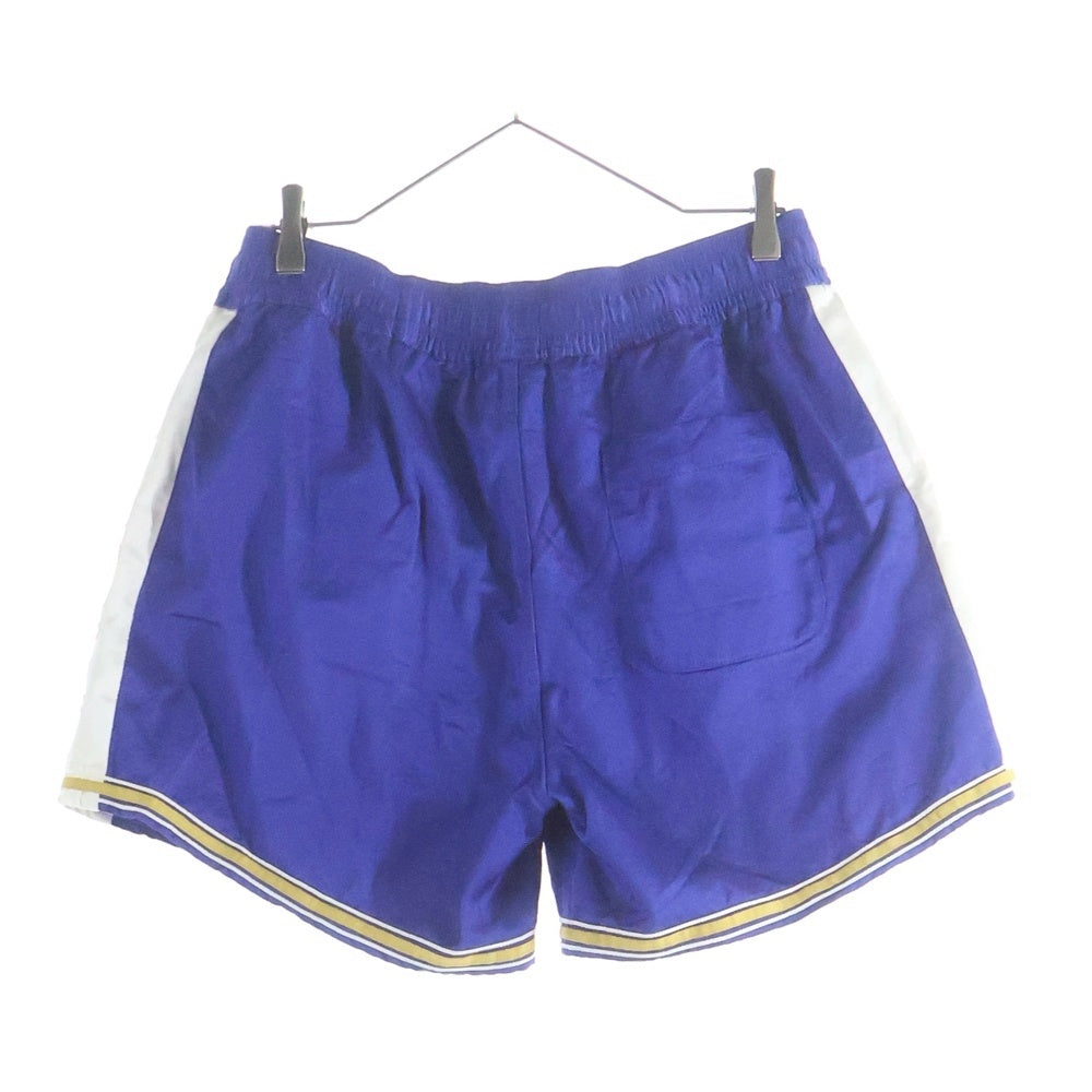 HUMAN MADE(ヒューマンメイド) 25SS GYM SHORTS サイドロゴ ナイロン ハーフパンツ ショーツ ブルー