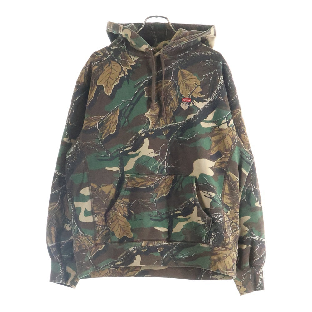 SUPREME(シュプリーム) 22AW Small Box Logo Hooded カモ柄 スモールボックスロゴ プルオーバーパーカー カーキ/ブラウン