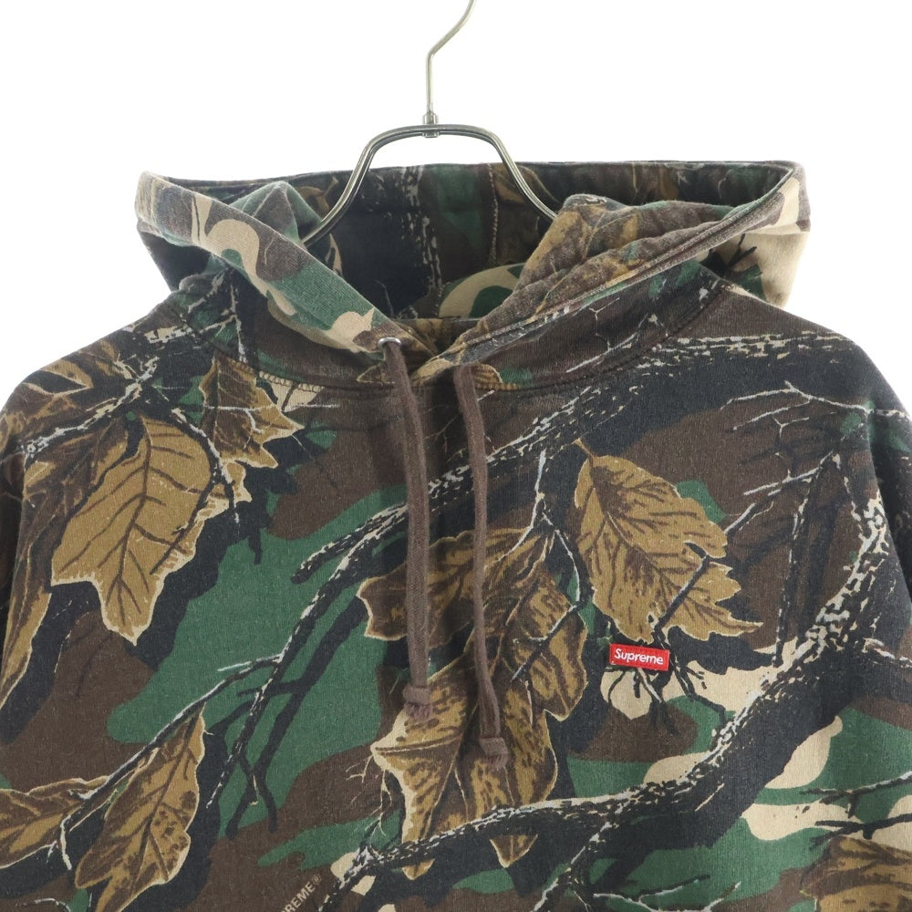 SUPREME(シュプリーム) 22AW Small Box Logo Hooded カモ柄 スモールボックスロゴ プルオーバーパーカー カーキ/ブラウン
