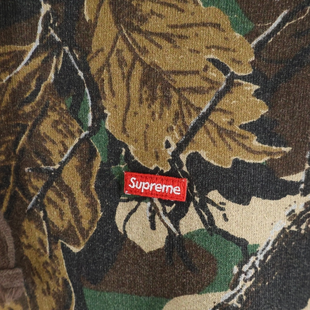 SUPREME(シュプリーム) 22AW Small Box Logo Hooded カモ柄 スモールボックスロゴ プルオーバーパーカー カーキ/ブラウン