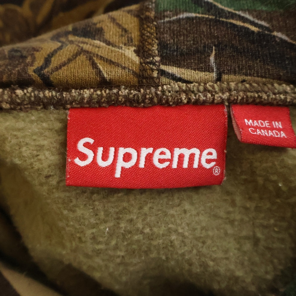SUPREME(シュプリーム) 22AW Small Box Logo Hooded カモ柄 スモールボックスロゴ プルオーバーパーカー カーキ/ブラウン