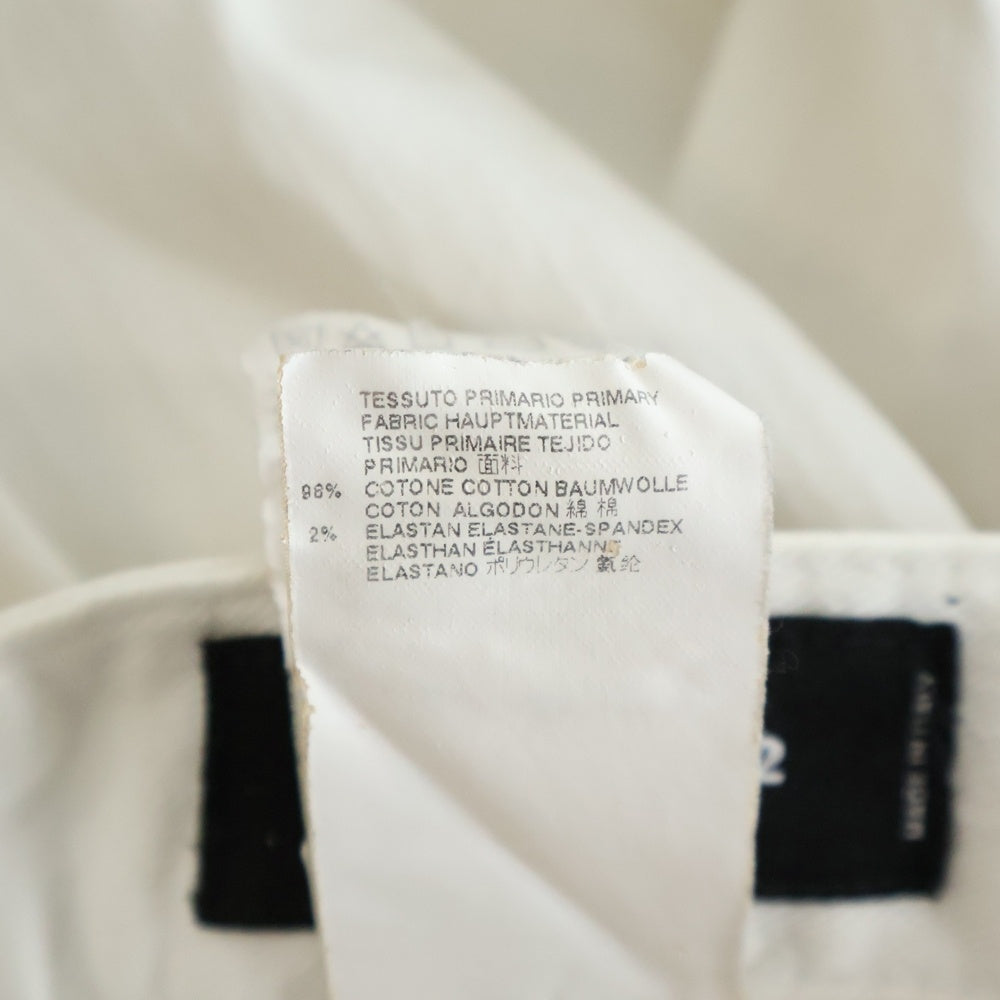 DSQUARED2(ディースクエアード) ボタンフライ スキニーパンツ ホワイト S71LA0980