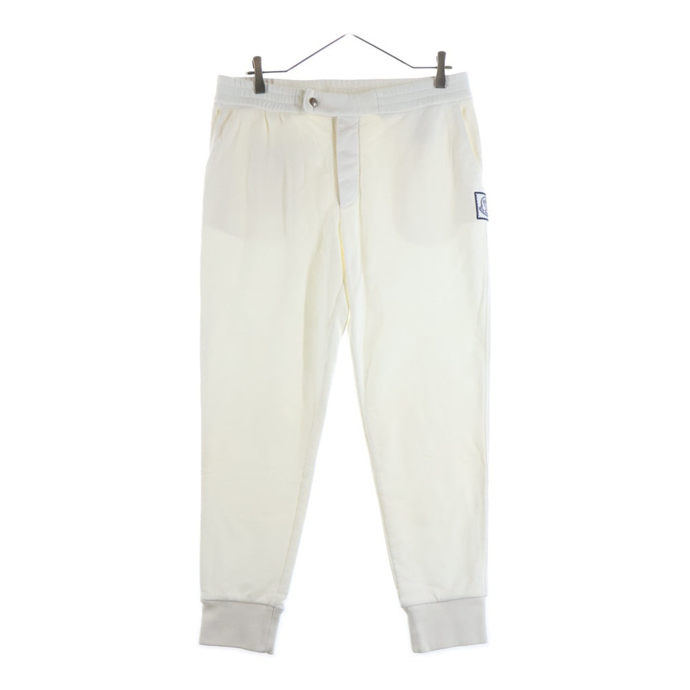 MONCLER GAMME BLEU(モンクレール・ガム・ブルー) ロゴワッペン付 ジョガー スウェットパンツ ホワイト