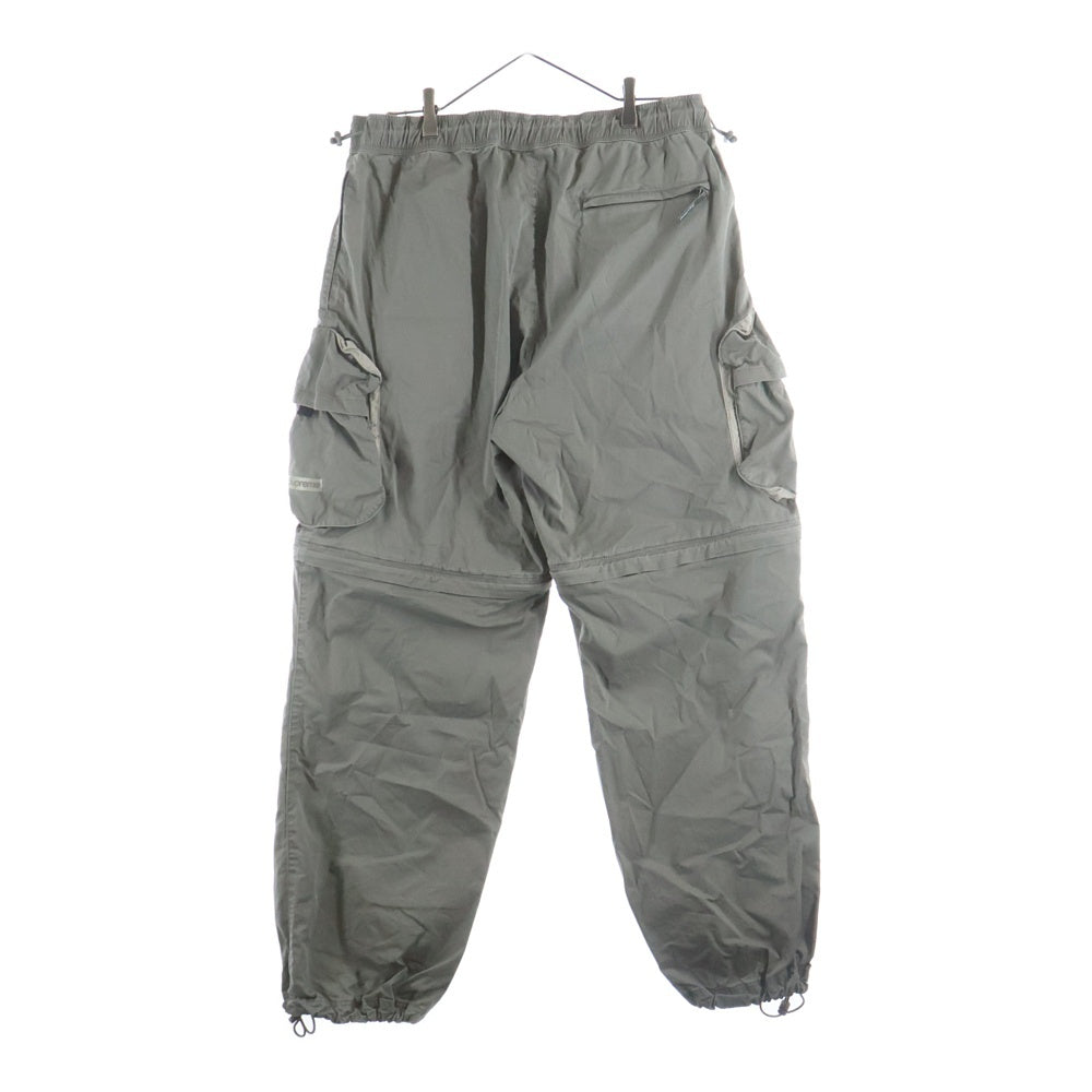 SUPREME(シュプリーム) 22SS Cargo Zip-Off Cinch Pant サイドボックスロゴ ジップオフ カーゴパンツ ハーフパンツ カーキ