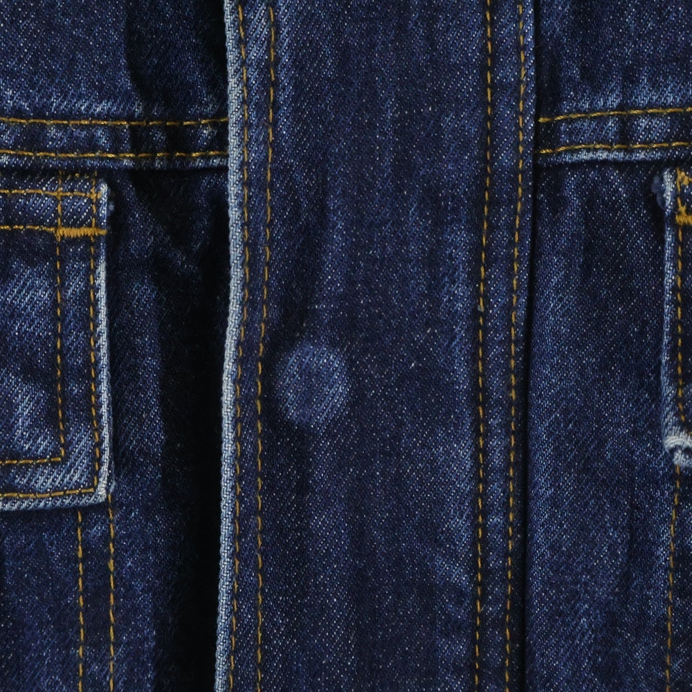 STUSSY(ステューシー) WASHED CANVAS SHOP JACKET ウォッシュドキャンバス ショップ 裏地キルティング デニムカバーオール ジャケット インディゴ