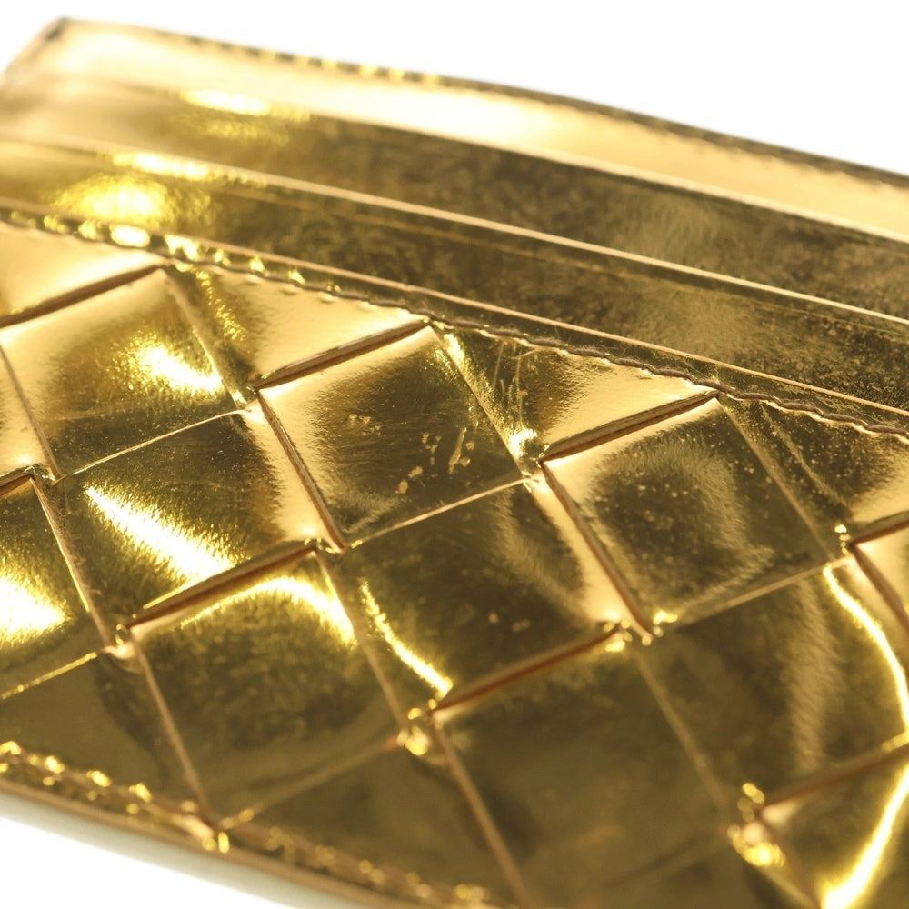 BOTTEGA VENETA(ボッテガヴェネタ) イントレチャート カードケース フラグメントケース ゴールド レディース