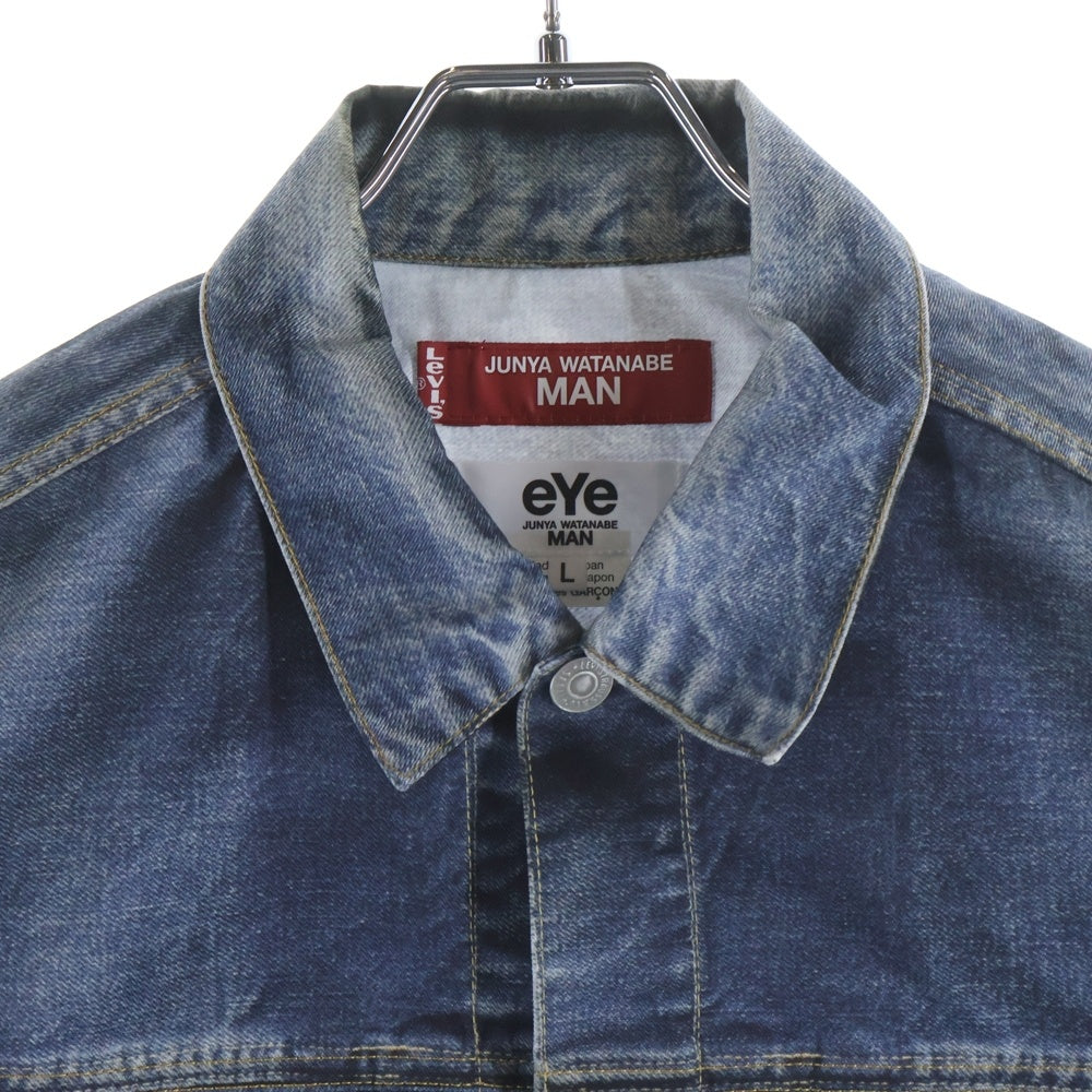 eYe COMME des GARCONS JUNYA WATANABE MAN(アイ コム デ ギャルソン ジュンヤ ワタナベ マン) ×BerBerjin ×Levi's ベルベルジン リーバイス 転写デニムジャケット 2nd インディゴ WO-J910