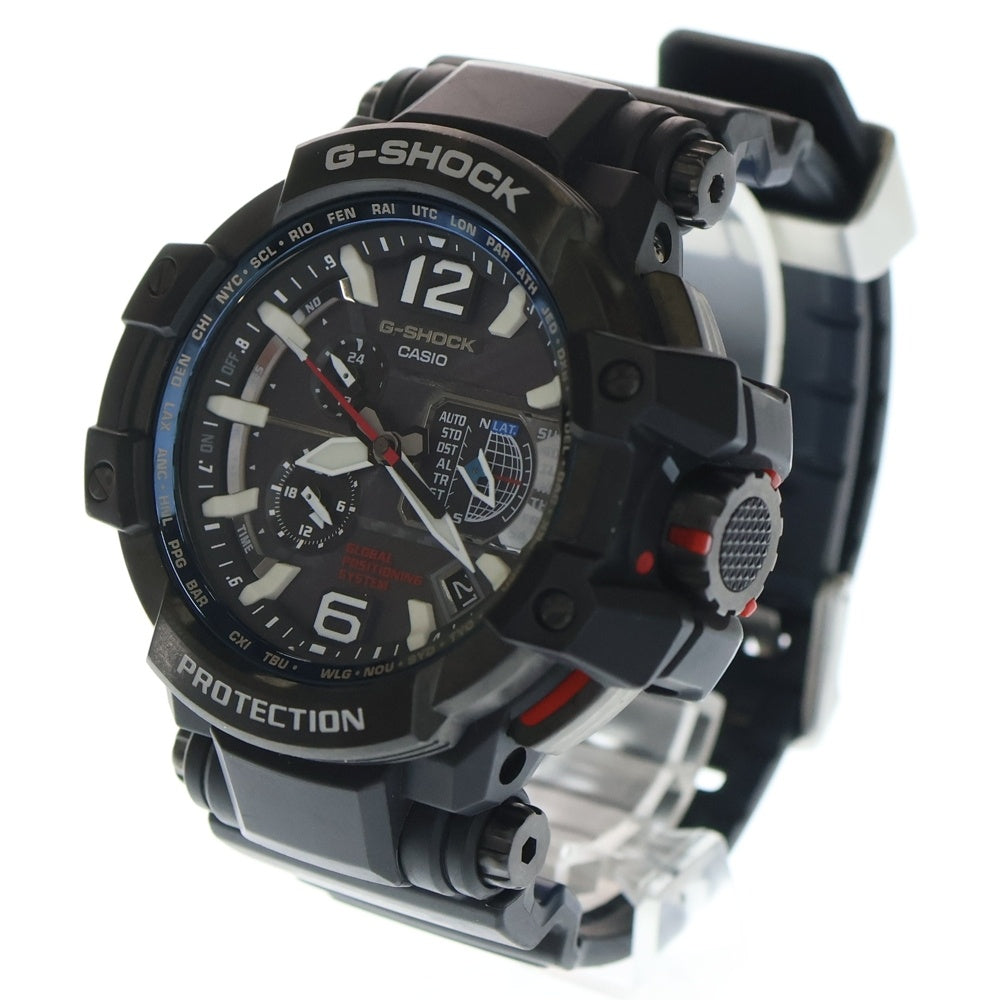 CASIO G-SHOCK(カシオ ジーショック) MASTER OF G-AIR タフソーラー アナログ腕時計 20気圧防水 ブラック GPW-1000-1AJF
