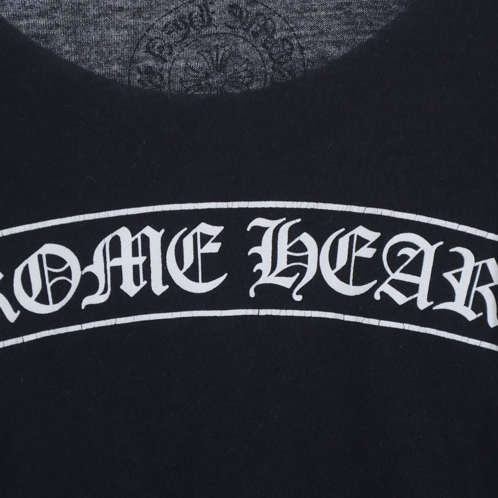 CHROME HEARTS(クロムハーツ) CH SCROLL LABEL FUCKYOU L/S /1 スクロールラベル ファックユーアームプリント長袖Tシャツ ブラック