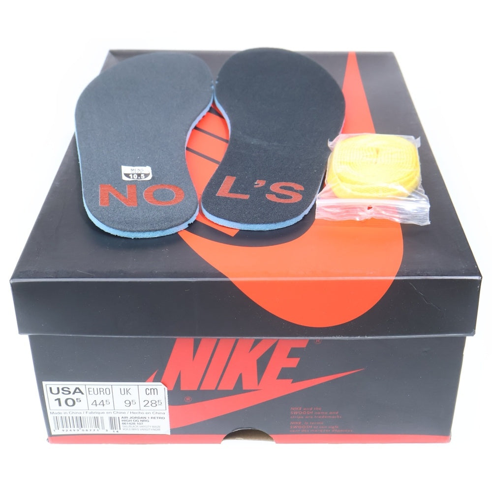 NIKE(ナイキ) AIR JORDAN 1 RETRO HIGH VARSITY MAIZE エアジョーダン1 ノットフォーリセール ハイカットスニーカー イエロー/ホワイト US10.5/28.5cm 861428-107