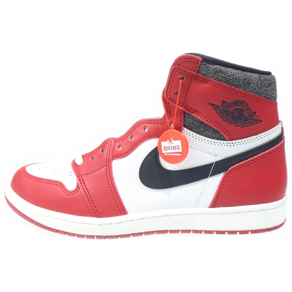 NIKE(ナイキ) AIR JORDAN 1 LOST&FOUND エアジョーダン1 ロスト&ファウンド シカゴ ハイカットスニーカー ホワイト/レッド US10/28cm DZ5485-612