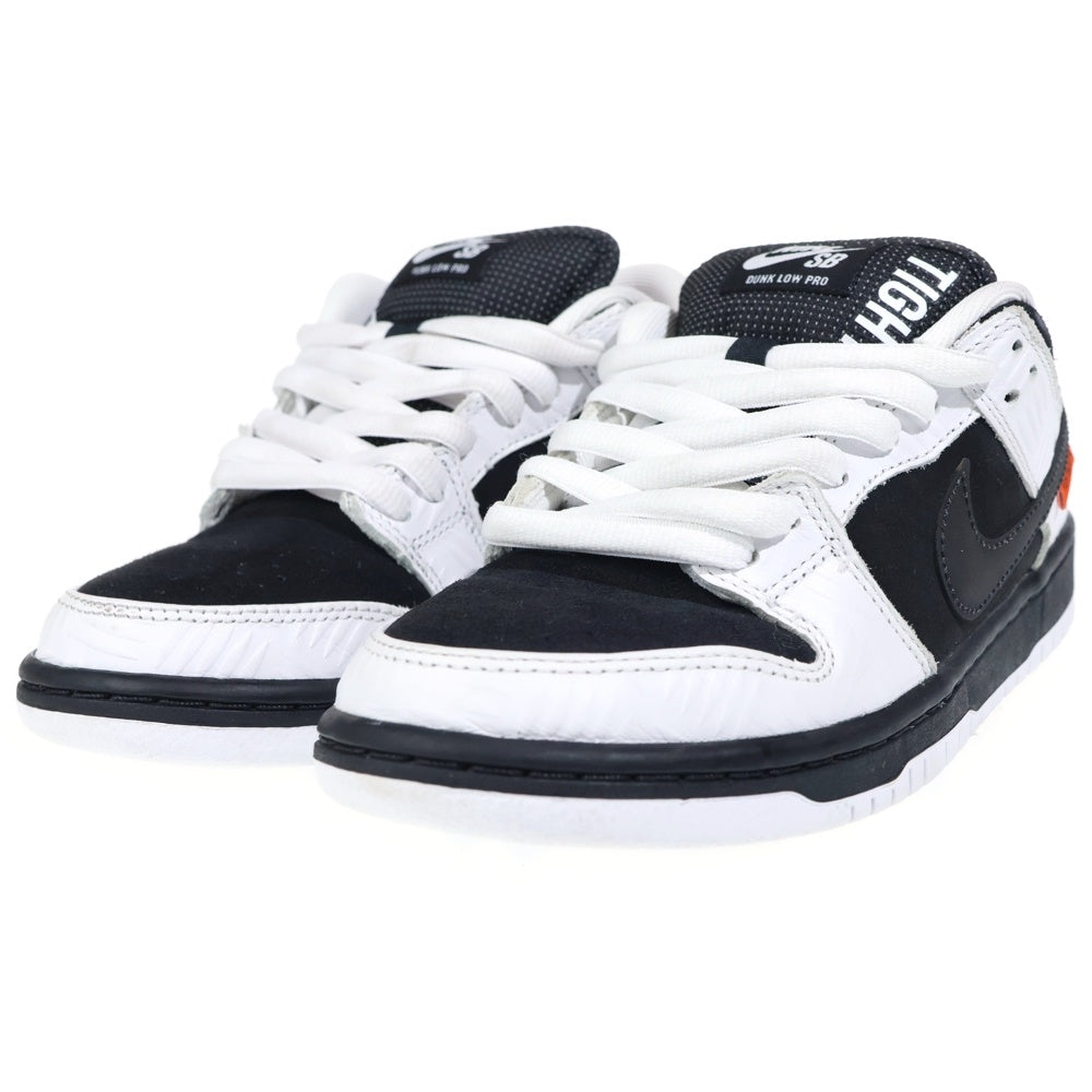 NIKE SB(ナイキエスビー) ×TIGHTBOOTH タイトブース DUNK LOW PRO ローカットスニーカー ホワイト/ブラック FD2629-100 US6.5/24.5cm レディース