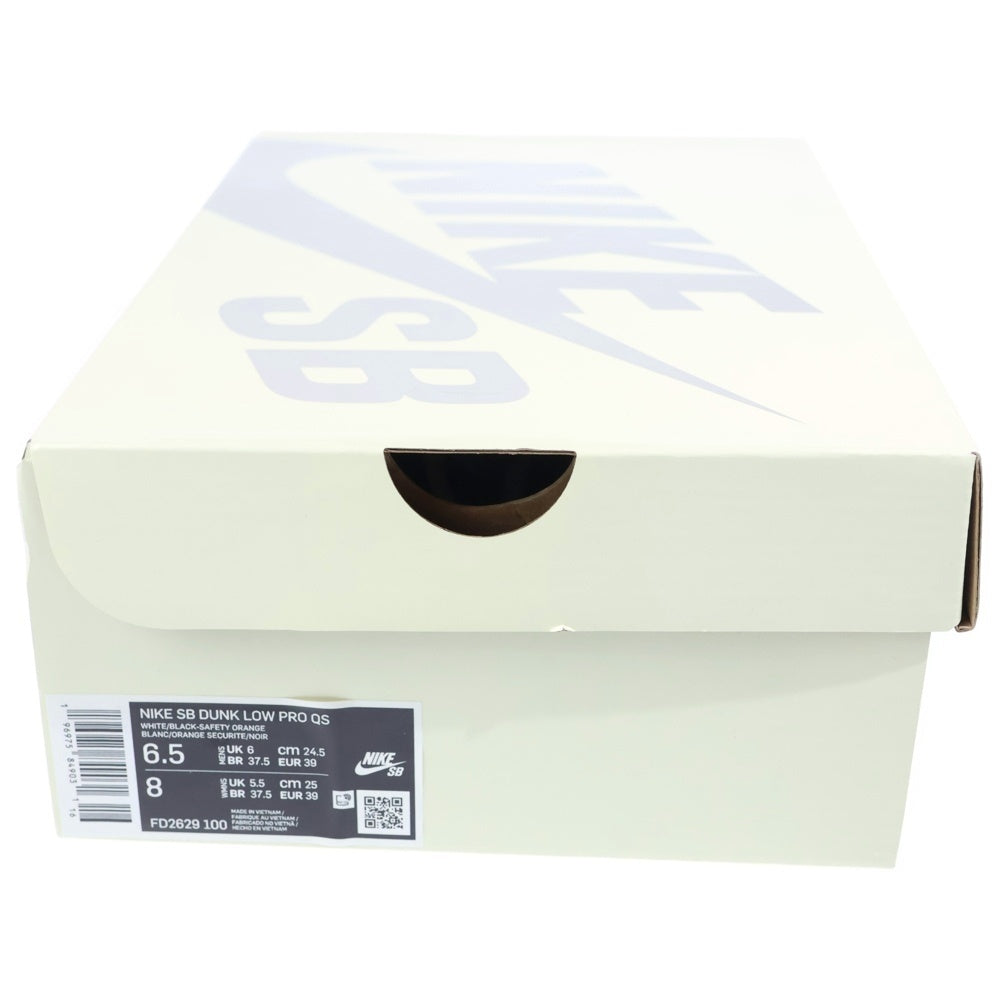 NIKE SB(ナイキエスビー) ×TIGHTBOOTH タイトブース DUNK LOW PRO ローカットスニーカー ホワイト/ブラック FD2629-100 US6.5/24.5cm レディース