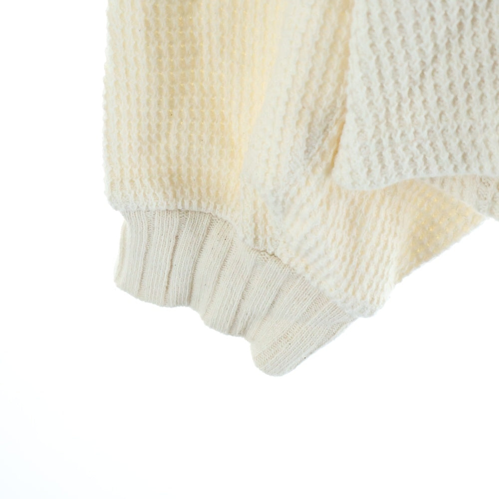 refomed(リフォメッド) AZEAMI THERMAL TEE 畦編みサーマルTシャツ クルーネック長袖カットソー アイボリー RECU-001