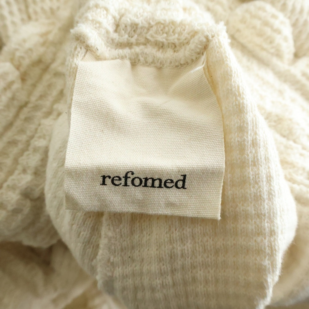 NO BRAND(ノーブランド) refomed リフォメッド AZEAMI THERMAL TEE 畦編みサーマル