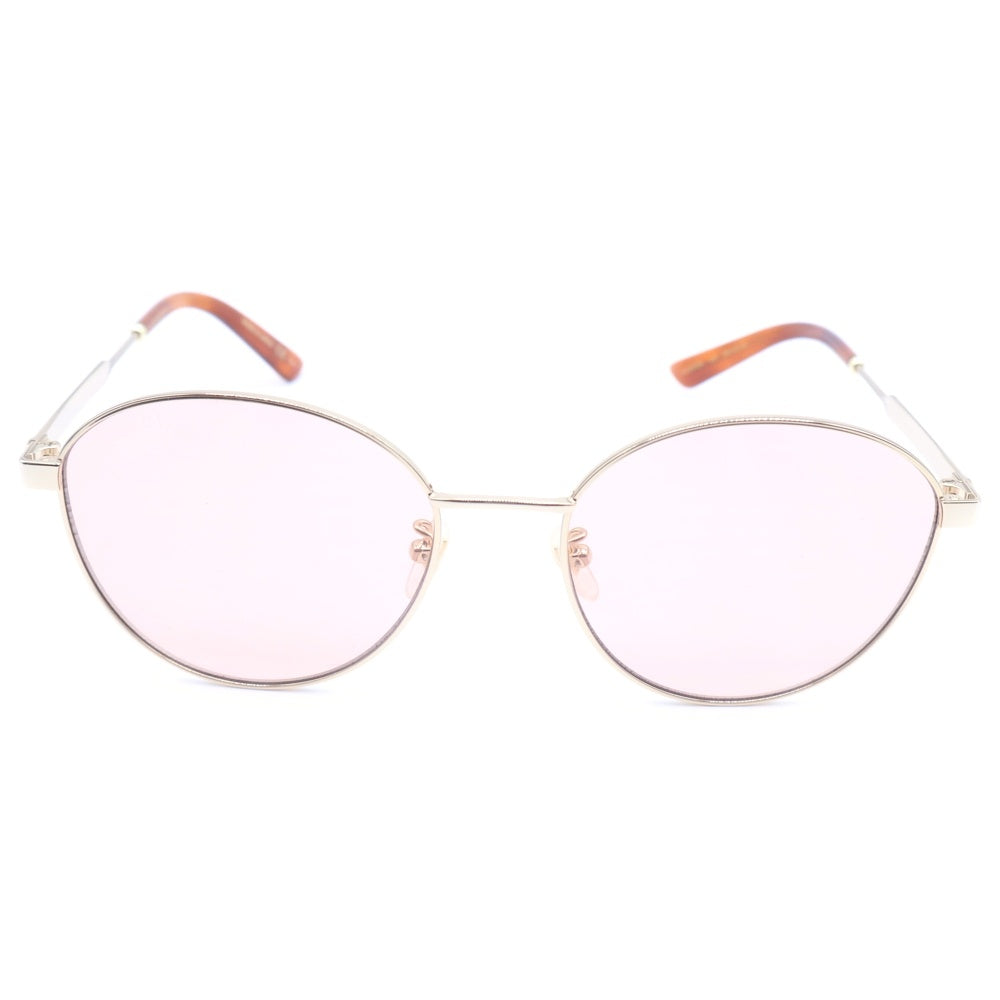 GUCCI(グッチ) インターロッキング GG メタルフレーム サングラス ゴールド/ブラウン GG0853SK