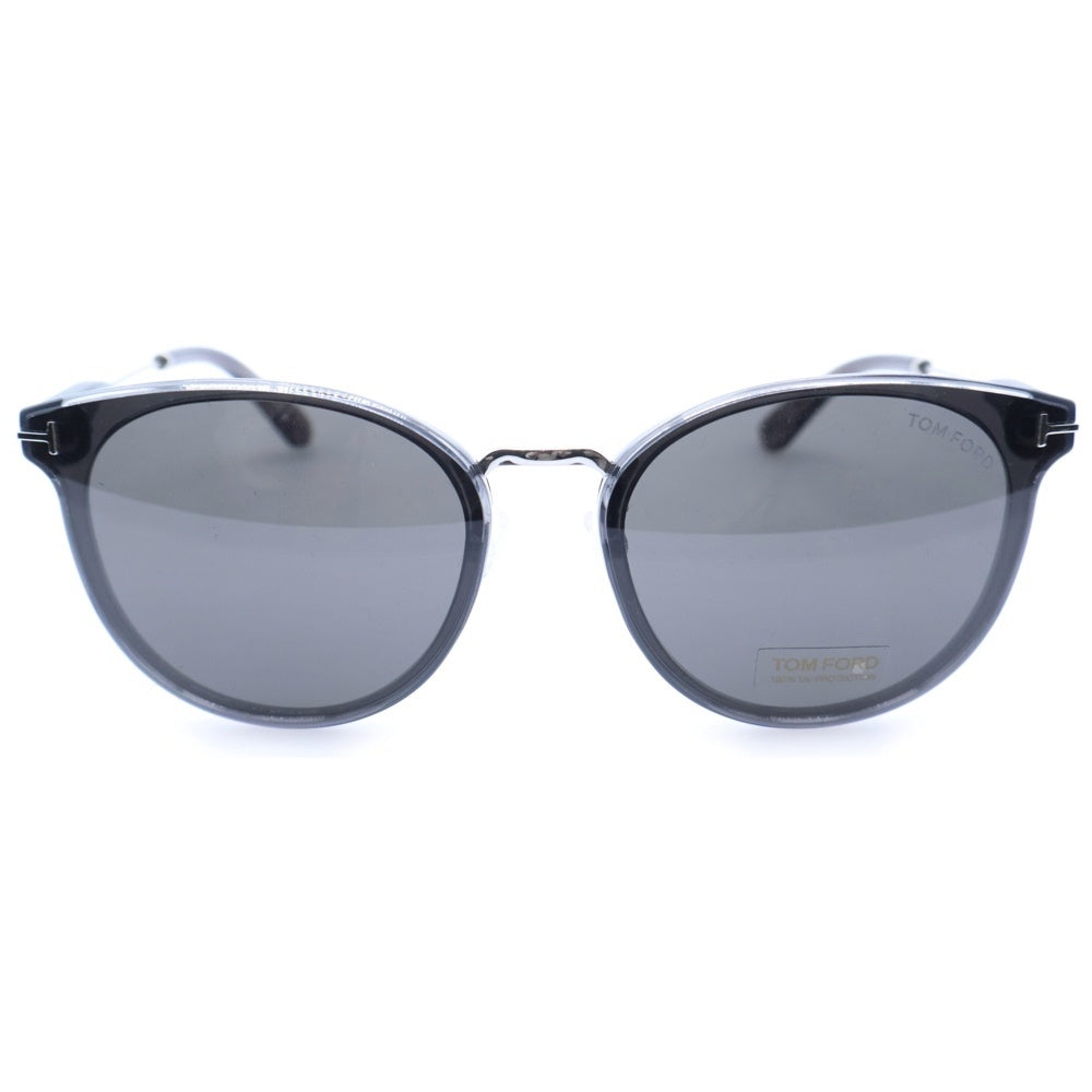 TOM FORD(トムフォード) ボストン ラウンド キャットアイ サングラス ブラック/シルバー TF725-K レディース