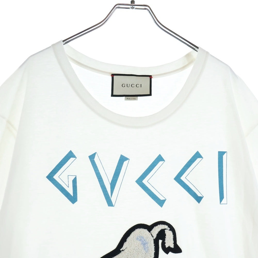 GUCCI(グッチ) ×Disney フロントドナルドワッペン クルーネック 半袖T
