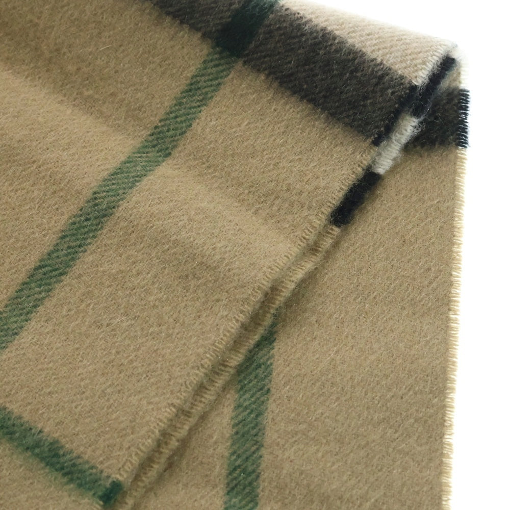 BURBERRY(バーバリー) チェック柄 カシミヤ マフラー ストール ベージュ 8076578/75F