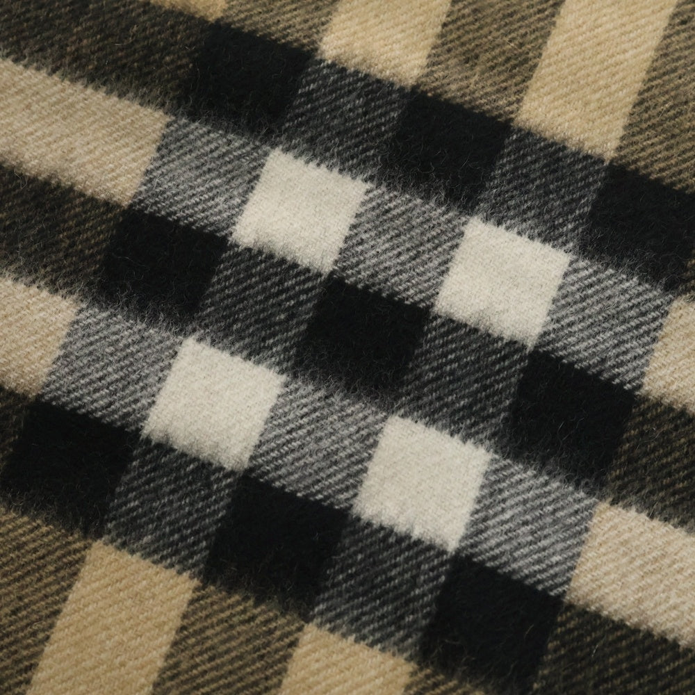 BURBERRY(バーバリー) チェック柄 カシミヤ マフラー ストール ベージュ 8076576/74L