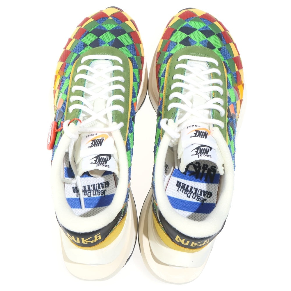 NIKE(ナイキ) ×Sacai ×Jean-Paul Gaultier AIR WOVEN VAPORWAFFLE GREEN GUSTO サカイ ジャンポールゴルチエ ローカットスニーカー DR5209-300
