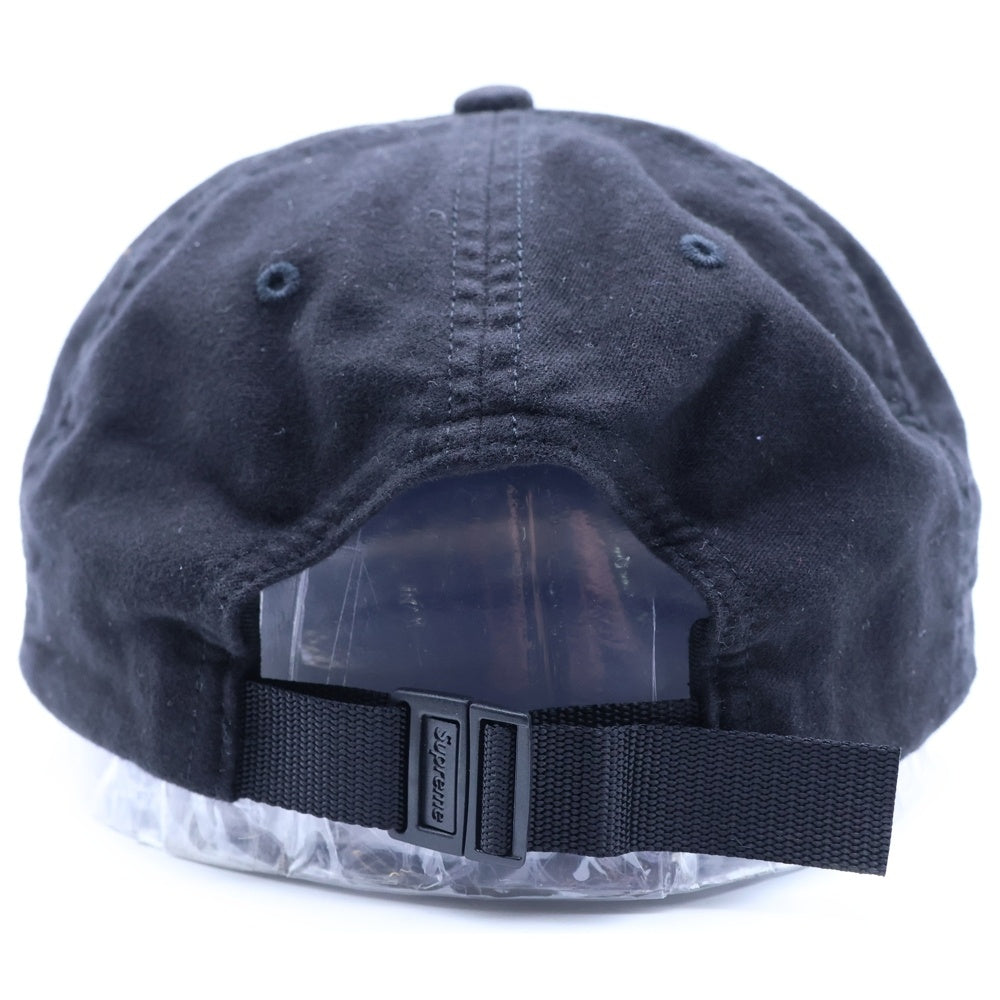 SUPREME(シュプリーム) 24SS Lightweight Moleskin 6-Panel ライトウェイトモールスキン6パネルキャップ ブラック
