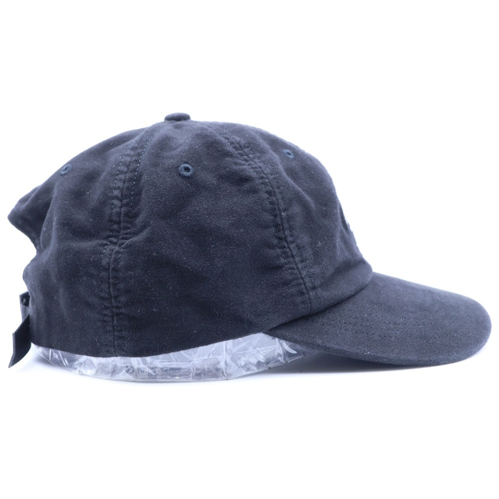 SUPREME(シュプリーム) 24SS Lightweight Moleskin 6-Panel ライトウェイトモールスキン6パネルキャップ ブラック