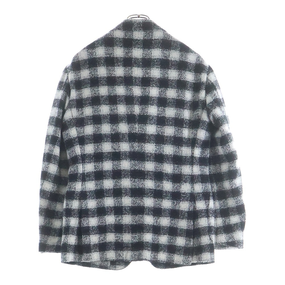 NO BRAND(ノーブランド) RING JACKET MEISTER ウール チェックテーラードジャケット ホワイト/ブラック RT053F48A