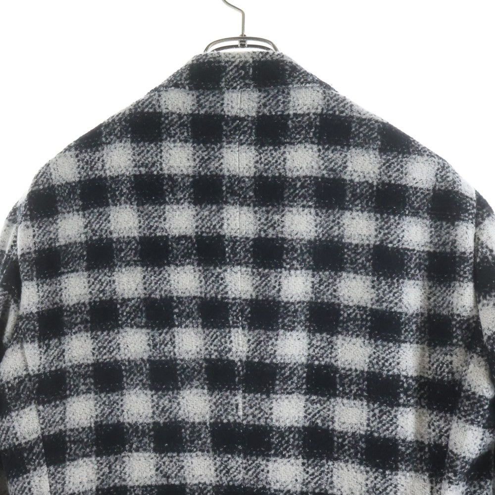 NO BRAND(ノーブランド) RING JACKET MEISTER ウール チェックテーラードジャケット ホワイト/ブラック RT053F48A