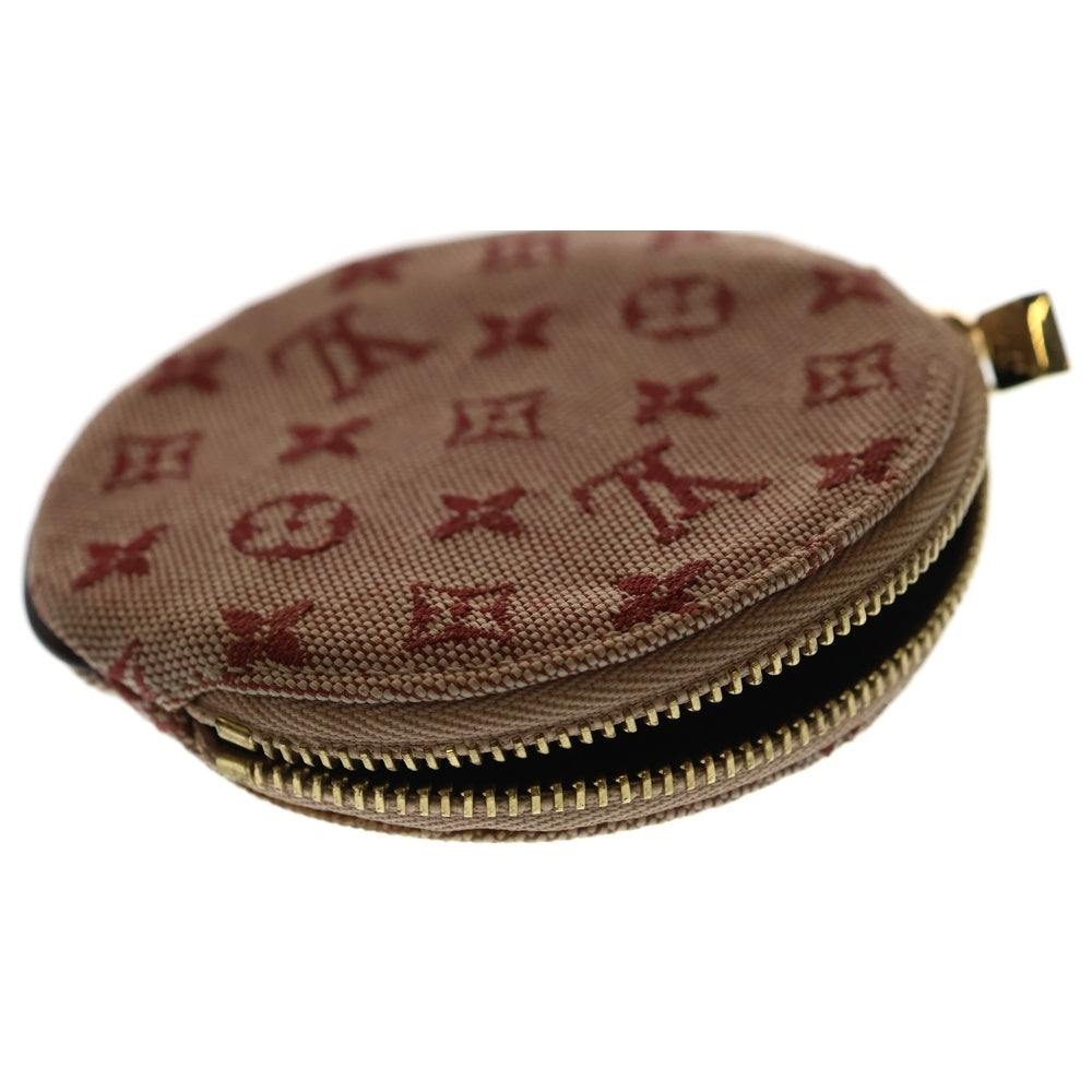 LOUIS VUITTON(ルイヴィトン) モノグラムミニ ポルト モネ ロン サークル ジップキャンバスコインケース レッド M92462/MI0073