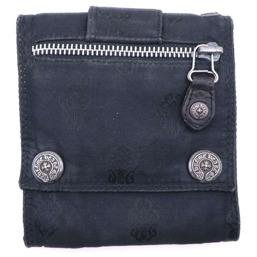 CHROME HEARTS(クロムハーツ) 3 FOLD LARGE NYLON WALLET 3フォールド ナイロンウォレット 財布 ブラック