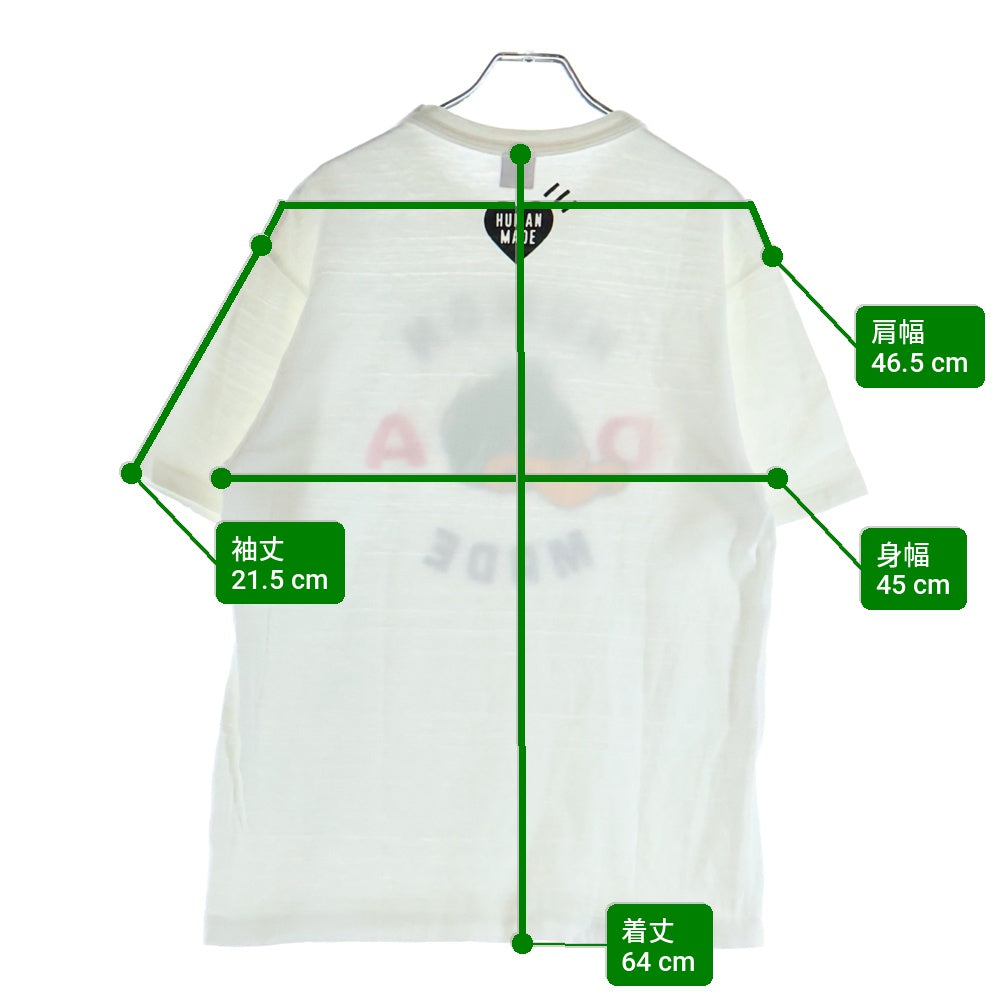 HUMAN MADE(ヒューマンメイド) GRAPHIC DUCK TEE グラフィック ダック 半袖 クルーネック Tシャツ ホワイト