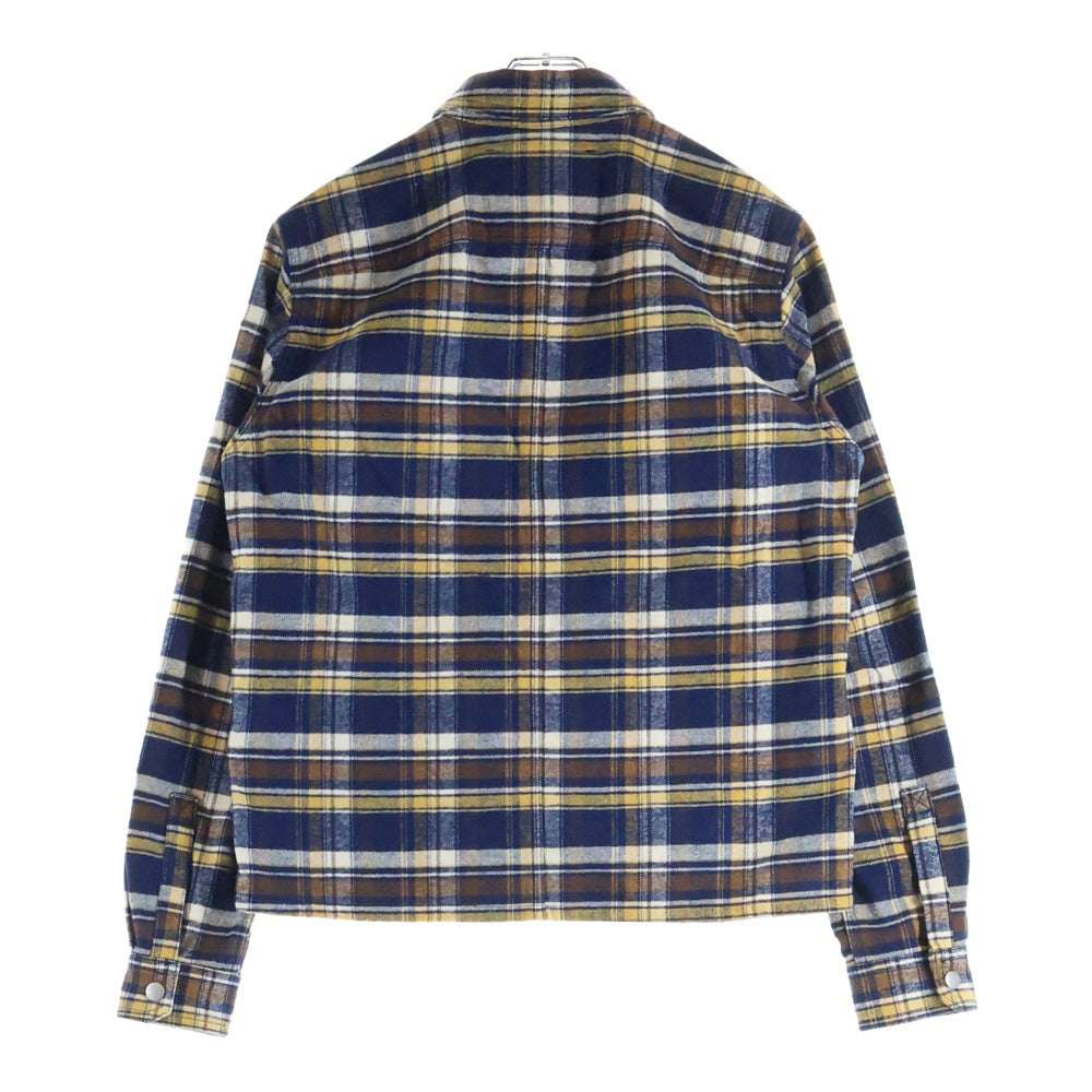DRKSHDW(ダークシャドウ) 25AW クロップドアウターシャツブルゾン スナップボタン シャツジャケット DL02E2299-CPGJP イエロー/ネイビー