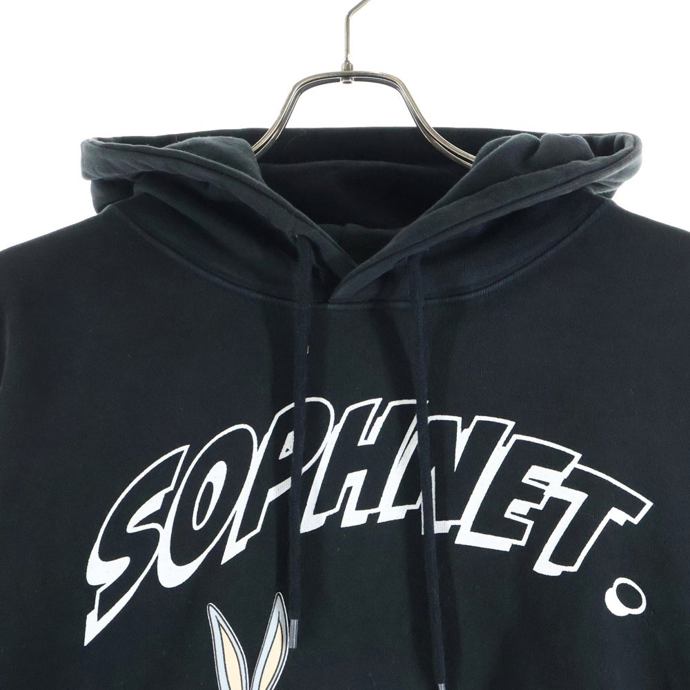 SOPH.(ソフネット) 23SS ×LOONEY TUNES PULLOVER SWEAT HOODIE ルーニーチューンズ プルオーバーパーカー ブラック SOPH-230105