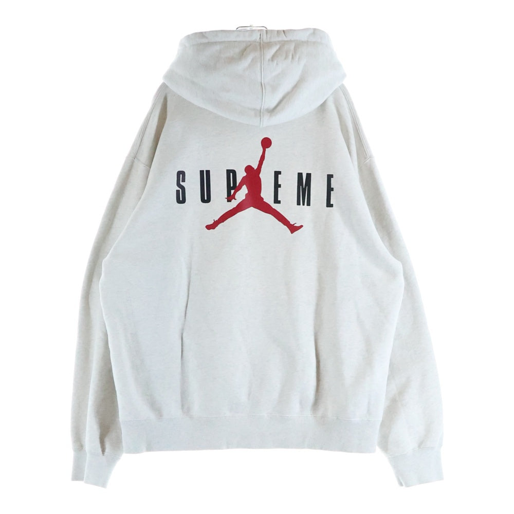SUPREME(シュプリーム) 24AW ×Air Jordan Hooded Sweatshirt プルオーバー パーカー グレー HF0836-051